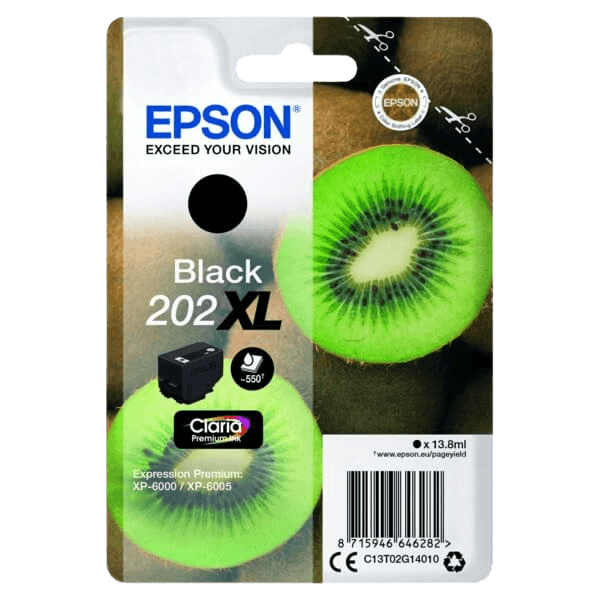 C13T02G14010 Epson 202 svart XL Skrivarpatron - 13,8 ml. - Original