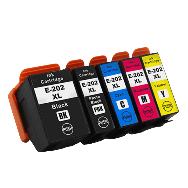 5 st. XL Epson 202 Skrivarpatron rabattpaket - Kompatibel