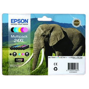 C13T24384011 Epson 24 CMYK XL Skrivarpatron - Original