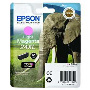 C13T24364012 Epson 24XL ljus magenta Skrivarpatron - 10 ml. - Original