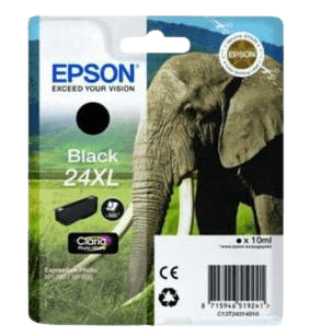 C13T24314012 Epson 24XL svart Skrivarpatron - 10 ml. - Original