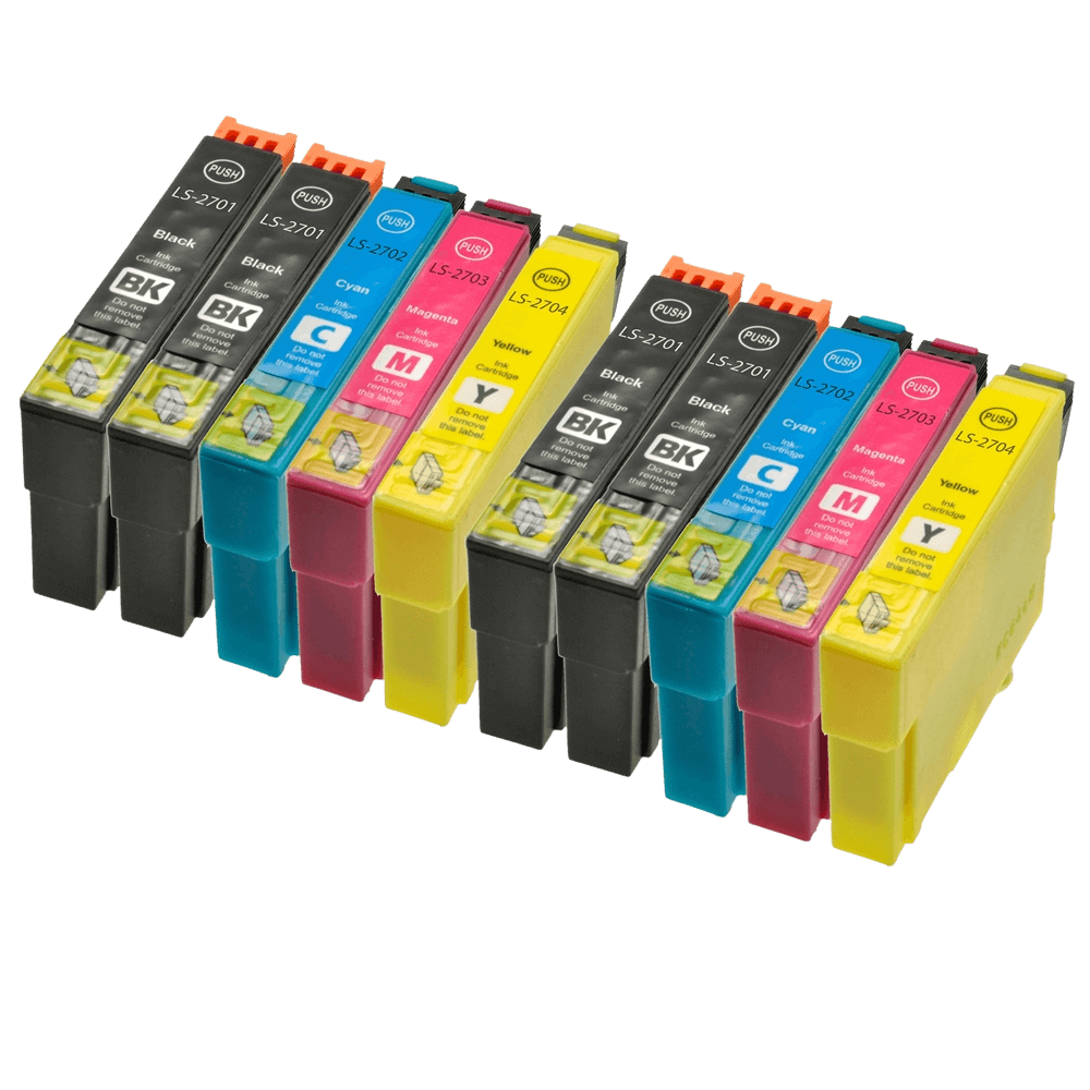 10 st. XL Epson 27 Skrivarpatron rabattpaket - Kompatibel
