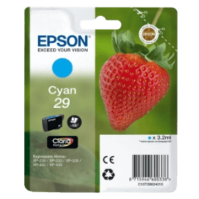 C13T29824012 Epson 29 cyan Skrivarpatron - 3,2 ml. - Original
