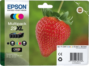 C13T29964012 Epson 29 CMYK XL Skrivarpatron - 30,5 ml. - Original