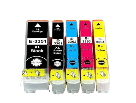 5 st. XL Epson 33 Skrivarpatron rabattpaket - Kompatibel