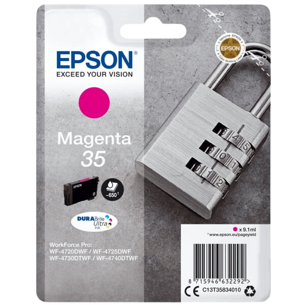 C13T35834010 Epson 35 magenta Skrivarpatron - 9,1 ml. - Original