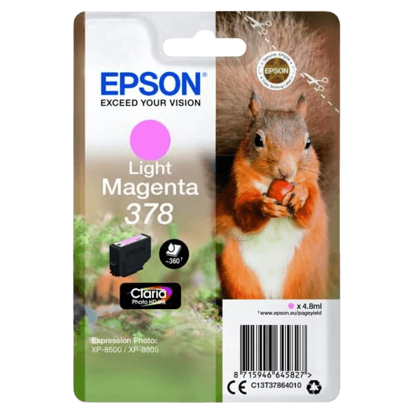 C13T37864010 Epson 378 ljus magenta Skrivarpatron - 4,8 ml. - Original
