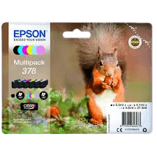 C13T37884010 Epson 378 CMYK Skrivarpatron - 5,5 + 3x4,1 + 2x4,8 ml. - Original