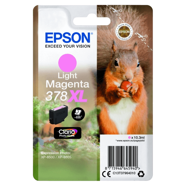 Epson 378 ljus magenta XL Skrivarpatron - 830 sidor - Original