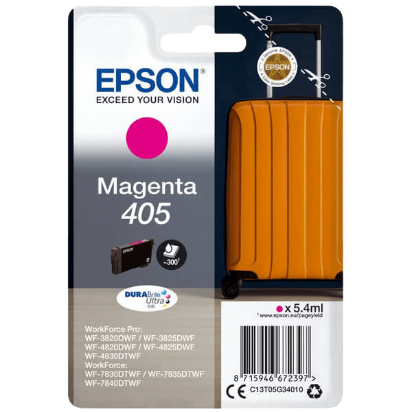 C13T05G34010 Epson 405 magenta Skrivarpatron - 5,4 ml. - Original