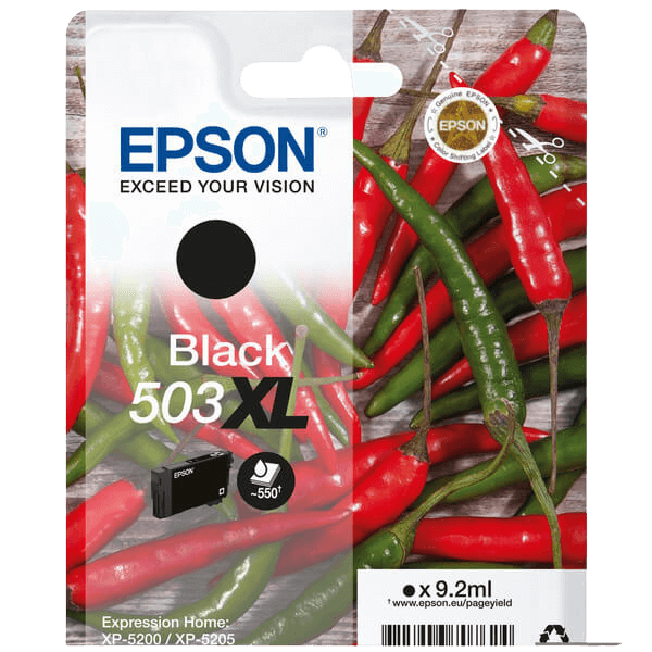 C13T09R14010 Epson 503XLBK svart Skrivarpatron - 9,2 ml. - Original