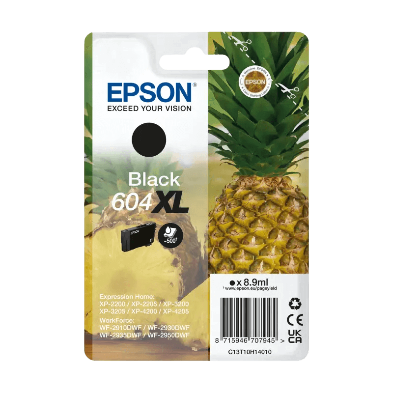 C13T10H14010 Epson 604XL svart Skrivarpatron - 8,9 ml. - Original
