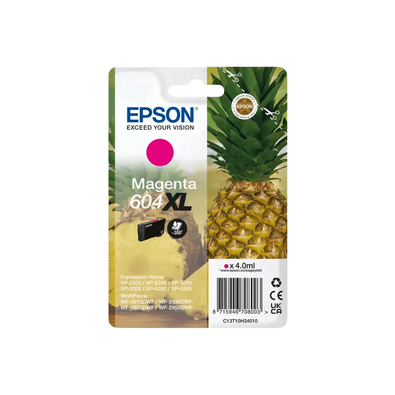 C13T10H34010 Epson 604XL magenta Skrivarpatron - 4 ml. - Original