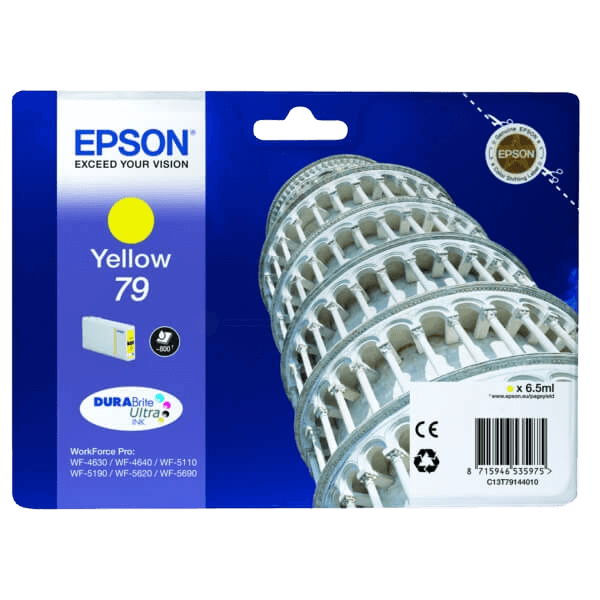 C13T79144010 Epson 79 gul Skrivarpatron - 6,5 ml. - Original