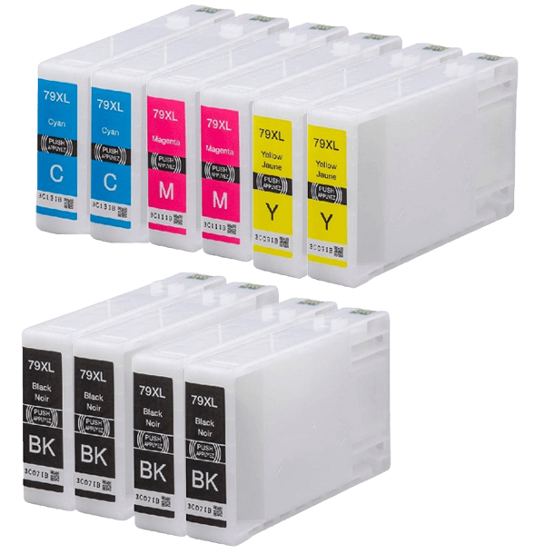 10 st. XL Epson 79 Skrivarpatron rabattpaket - Kompatibel