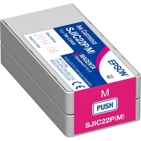 C33S020603 Epson SJIC22P magenta Skrivarpatron - 32,5 ml. - Original