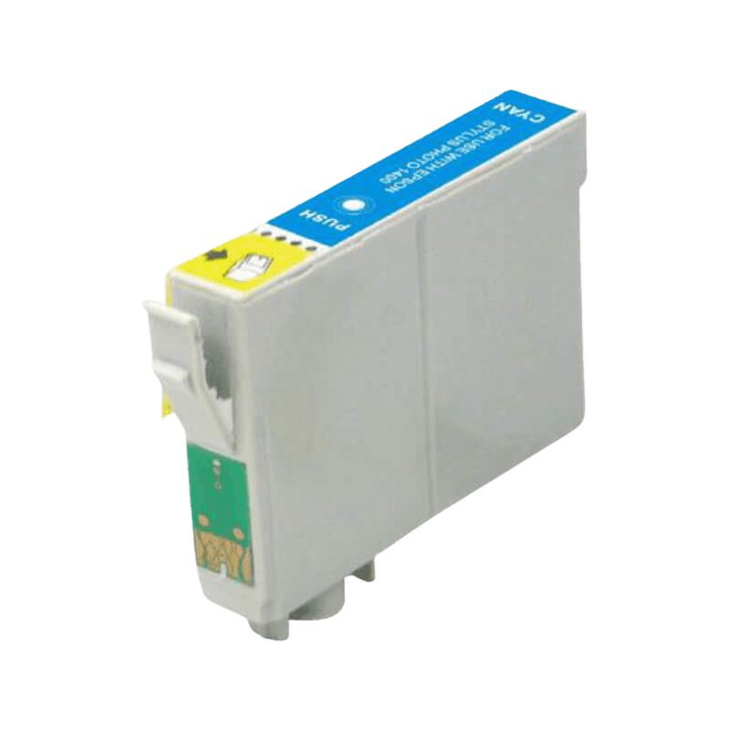 C13T07124011 Epson T0712 cyan Skrivarpatron - 12 ml. - Kompatibel
