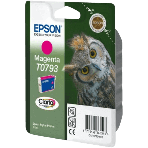 C13T07934010 Epson T0793 magenta XL Skrivarpatron - 11,1 ml. - Original