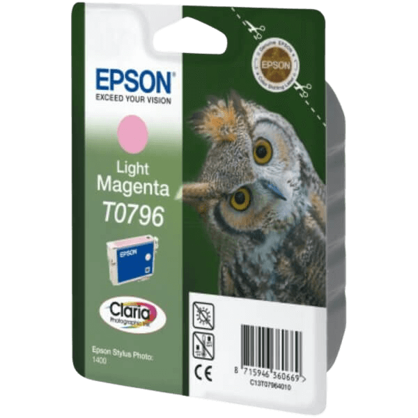 C13T07964010 Epson T0796 ljus magenta XL Skrivarpatron - 11,1 ml. - Original