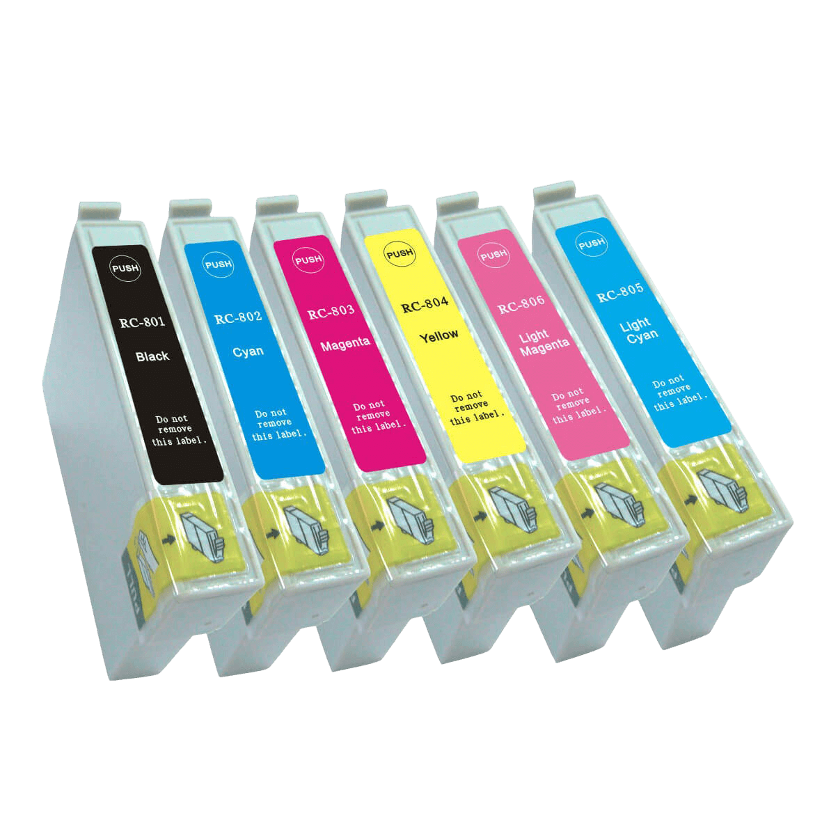 6 st. Epson T0801 Skrivarpatron rabattpaket - Kompatibel