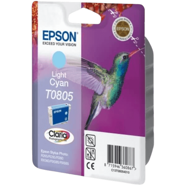 C13T08054011 Epson T0805 ljus cyan Skrivarpatron - 7,4 ml. - Original