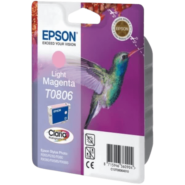 C13T08064011 Epson T0806 ljus magenta Skrivarpatron - 7,4 ml. - Original