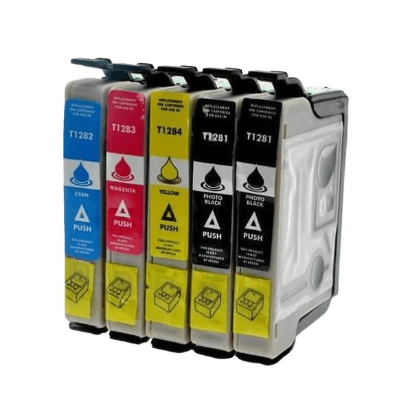 5 st. Epson T1281 Skrivarpatron rabattpaket - Kompatibel