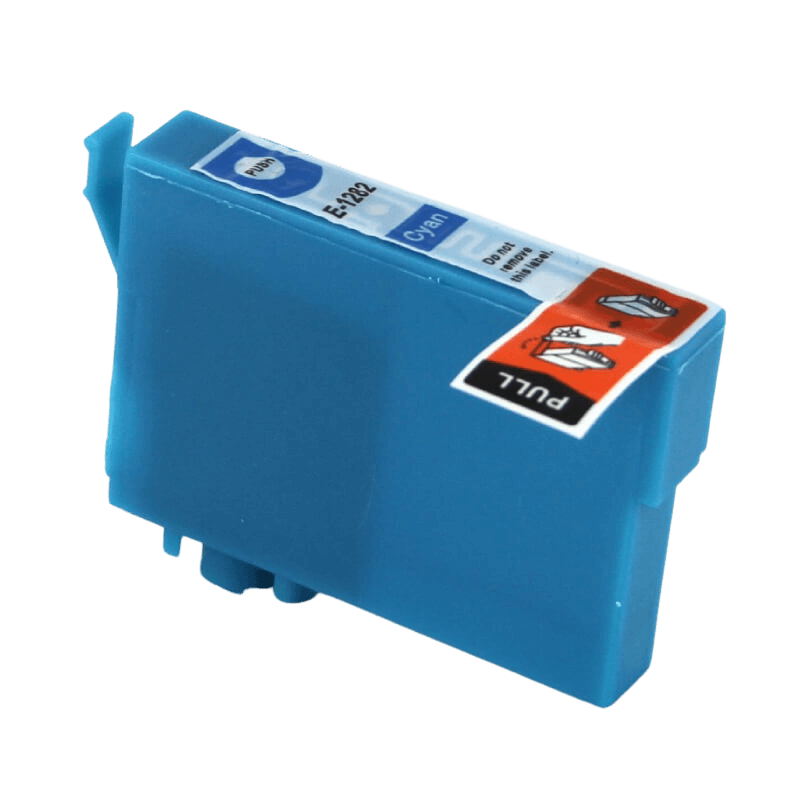 C13T12824011 Epson T1282 cyan Skrivarpatron - 11 ml. - Kompatibel