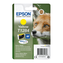 C13T12844012 Epson T1284 gul Skrivarpatron - 3,5 ml. - Original