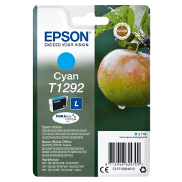 C13T12924012 Epson T1292 cyan XL Skrivarpatron - 7 ml. - Original