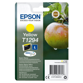 C13T12944012 Epson T1294 gul XL Skrivarpatron - 7 ml. - Original