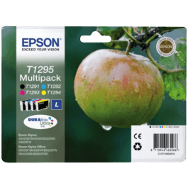 C13T12954012 Epson T1295 CMYK XL Skrivarpatron - 1x11,2 + 3x7 ml. - Original