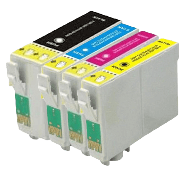 4 st. XXL Epson T1301 Skrivarpatron rabattpaket - Kompatibel