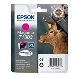C13T13034012 Epson T1303 magenta XXL Skrivarpatron - 10,1 ml. - Original
