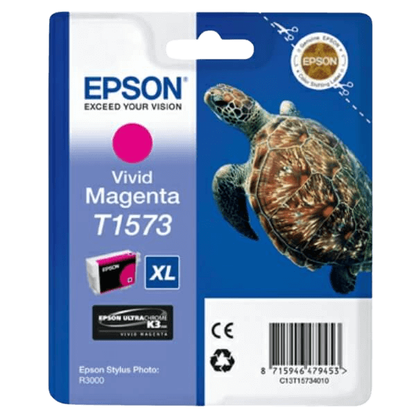 C13T15734010 Epson T1573 magenta Skrivarpatron - 25,9 ml. - Original