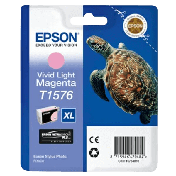 C13T15764010 Epson T1576 ljus magenta Skrivarpatron - 25,9 ml. - Original