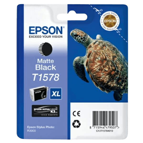 C13T15784010 Epson T1578 matt svart Skrivarpatron - 25,9 ml. - Original