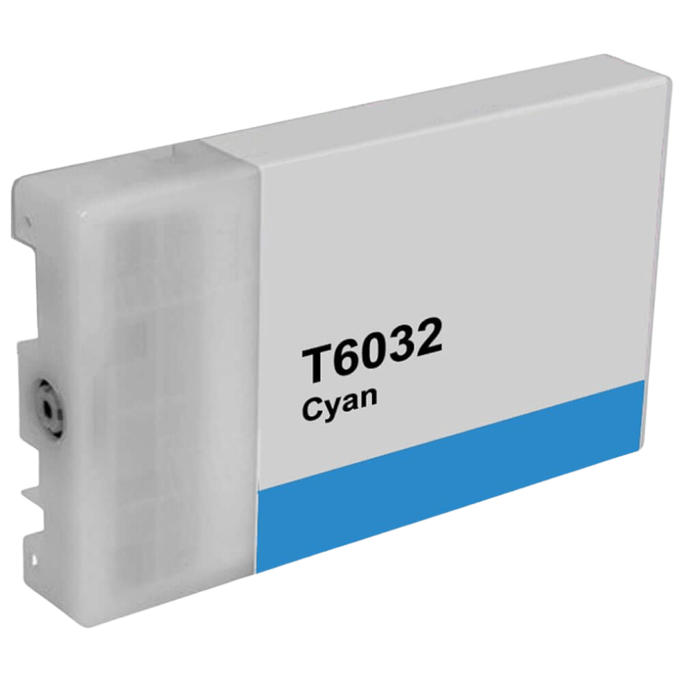 C13T603200 Epson T6032 cyan XL Skrivarpatron - 220 ml. - Kompatibel