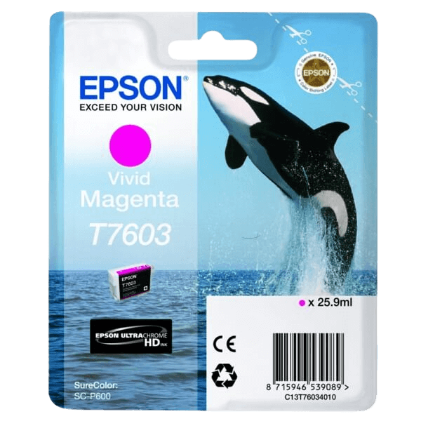 C13T76034010 Epson T7603 magenta Skrivarpatron - 25,9 ml. - Original