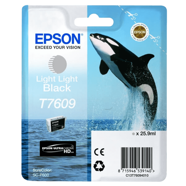 C13T76094010 Epson T7609 light light svart Skrivarpatron - 25,9 ml. - Original