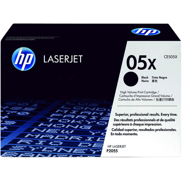 CE505X HP 05X svart XL toner - 6500 sidor - Original