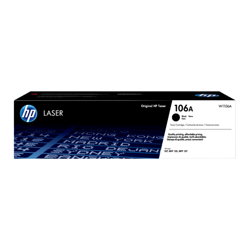 W1106A HP 106A svart toner - 1000 sidor - Original