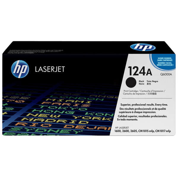 Q6000A HP 124A svart toner - 2500 sidor - Original