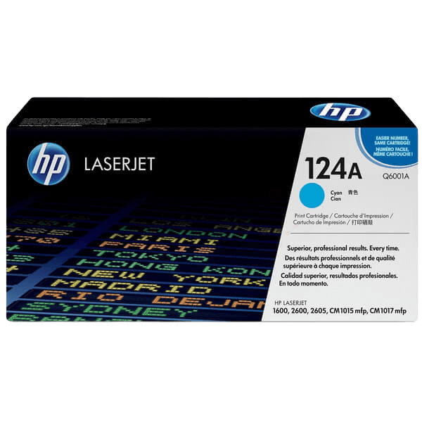 Q6001A HP 124A cyan toner - 2000 sidor - Original