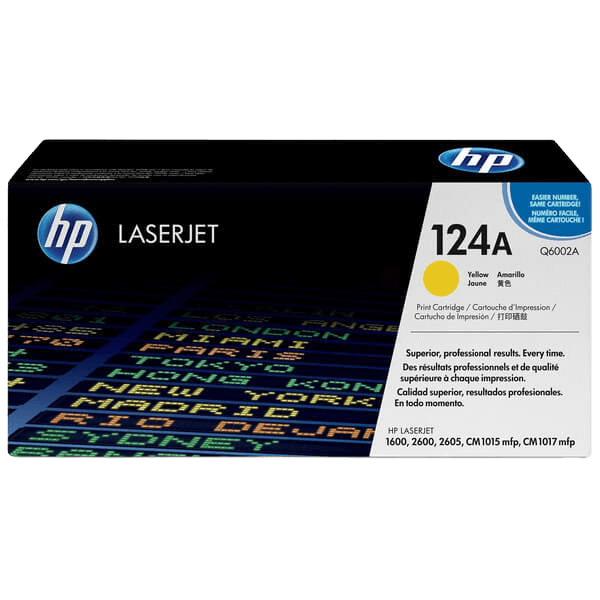 Q6002A HP 124A gul toner - 2000 sidor - Original