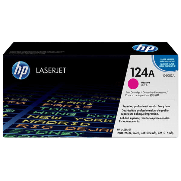 Q6003A HP 124A magenta toner - 2000 sidor - Original