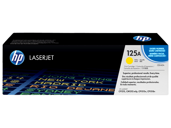 CB542A HP 125A gul toner - 1400 sidor - Original
