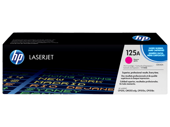 CB543A HP 125A magenta toner - 1400 sidor - Original