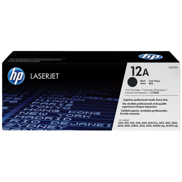 Q2612A HP 12A svart toner - 2000 sidor - Original