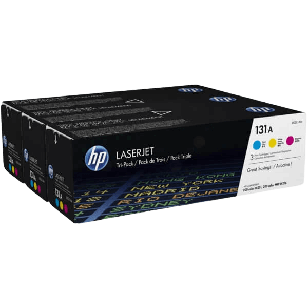 U0SL1AM HP 131A 3 färger i en toner - 5400 sidor - Original